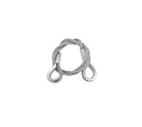 Eurolite 5801048F Cavo in Acciaio 600 x 3 mm Argento con Ditale