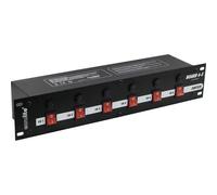 Eurolite 590331 48,3 cm (19)-Board Distributore di corrente da 19 6 scomparti 2