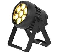 EUROLITE Batteria IP PAR 7 QCL CRMX MK2 | Faro a batteria IP65 con LED RGBW, CRMX, filtri antigelo e telecomando IR