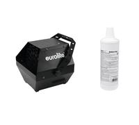 EUROLITE B-90 Macchina per Bolle di Sapone Nera + Liquido 1L Incluse - Installaz