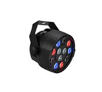 EUROLITE BATTERIA Mini PARty RGBW Spot MK2 | Faro DMX con 12 LED da 1 W nei colori rosso, verde, blu e bianco
