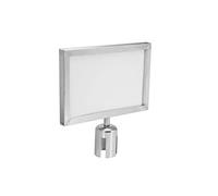 EUROLITE Cartello di avvertimento per Eurolite Barrier 317 x 215 argento | supporto per scudo (A4) per sistemi di intercettazione Eurolite