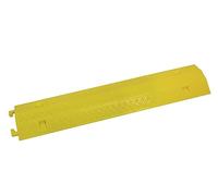 EUROLITE DRO-2A Canalina per cavi | Ponte per cavi di colore giallo robusto (2 x 3 cm), plastica rigida