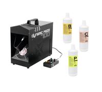 EUROLITE Dynamic Faze 700: Set Macchina Nebbia LED + 4 Fluidi Speciali