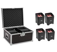 EUROLITE - Set 4x Akku Up-4 Entry Qcl Spot + Case (20000934) - SPEDIZIONE GRATUITA