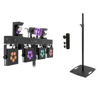 Eurolite EUROLITE Set LED KLS Scan Pro Next FX Kompakt-Lichtset + BPS-3 Boxenhochst?nder schwarz (20000979)