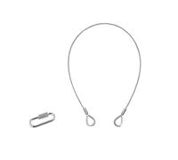 EUROLITE Fune di sicurezza B 3 x 600 mm fino a 5 kg, argento