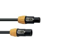 eurolite IP T-con XLR Cavo di Giunzione [1x XLR-Stecker - 1x XLR-Buchse] 5m Nero/Orange