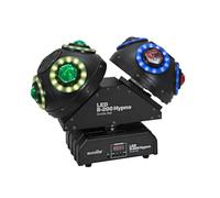 EUROLITE LED B-200 Hypno Double Ball effetto radiante | effetto fascio LED con mix di colori RGBW e 8 anelli Hypno RGB