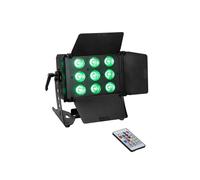 EUROLITE LED CLS-9 QCL RGB/WW 9x7W - Proiettore LED da Palco con Effetti Luce DM