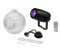 Eurolite LED (monocolore) KIT palla a specchi con motore, con illuminazione a
