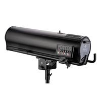 EUROLITE LED SL-1000 MFZ DMX Search Light incl. Flight Case | Inseguitore DMX motore con LED bianco freddo da 1000 W, zoom e messa a fuoco per lunghe distanze