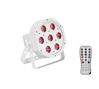 EUROLITE LED SLS-7 HCL Floor Bianco - Proiettore LED RGBWA/UV per Effetti Luce P