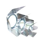 EUROLITE Limitatore Alette Spot PAR-38 Argento per Effetto Luce DMX