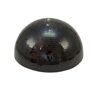 EUROLITE Mezza Sfera a Specchio 50cm Nera con Motore per Effetti di Luce Scenogr