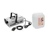 Eurolite N-200 Smoke Machine Fog 1800 W incluso telecomando DJ discoteca nebulizzatore + 5 l di liquido