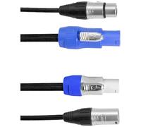 Eurolite Power-Hybrid DMX Cavo di collegamento [1x Presa XLR 5 poli - 1x Presa