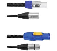 Eurolite Power-Hybrid DMX Cavo di collegamento [1x Spina XLR 3 poli - 1x Spina