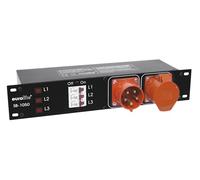 EUROLITE SB-1050 CEE Split Box 32A - Distribuzione Elettrica Efficiente per Rack