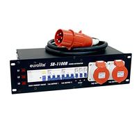 Distributore di corrente rack EUROLITE SB-1100B 32 A - PDU 19 3U con prese CEE