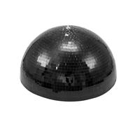 EUROLITE Semi-sfera a Specchio Nera 40 cm con Motore per Effetti Luce in Discote