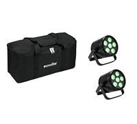 EUROLITE Set 2 batterie PAR 6 QCL + Soft-Bag
