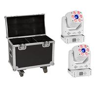 EUROLITE - Set 2 x led tmh-h90 lira ibrida spot/wash cob wh + valigetta