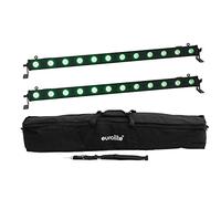 Eurolite Set 2X Barra LED-12 QLC RGBUV Bar Soft Bag