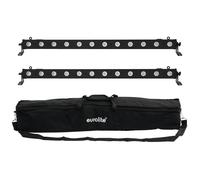 EUROLITE Set 2x LED BAR-12 QCL RGBW con Soft Bag per Effetti di Illuminazione Pr