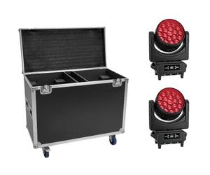 EUROLITE Set 2x LED IP TMH-H760 + Case with wheels