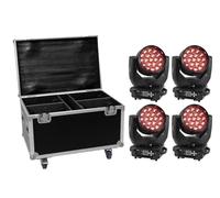 EUROLITE - Set 4 LED TMH-X4 + custodia con wheels