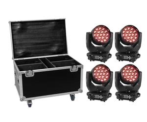 EUROLITE - Set 4 LED TMH-X4 + custodia con wheels