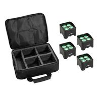 EUROLITE Set 4x AKKU Mini UP-4 QCL Spot MK2 + Soft bag