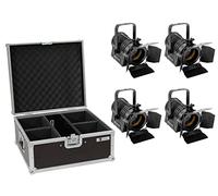 EUROLITE Set 4x AKKU THA-20PC TRC Theater-Spot bk + custodia