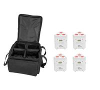 Eurolite - Set di 4 batterie TL-3 TCL bianco + SB-4 Softbag