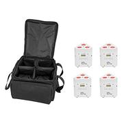 Eurolite - Set di 4 batterie TL-3 TCL bianco + SB-4 Softbag