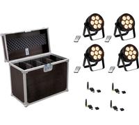 EUROLITE - Set 4x Led 7c-7 Silent Slim Spot + Usb Quickdmx + Case (20000857) - SPEDIZIONE GRATUITA