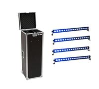 EUROLITE Set 4x LED IP T-Bar 16 QCL Bar + Caso