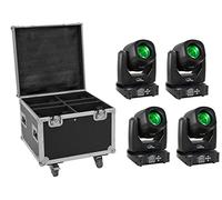 EUROLITE Set 4x LED TMH-B90 + Case mit Rollen (20000931)