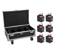 EUROLITE Set 6x AKKU UP-4 QCL Spot QuickDMX MK2 + Flightcase with wheels and charging function