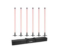 Set Eurolite 6x LED Barre Luminose RGB 134 cm con Borsa Morbida