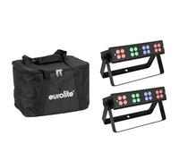 EUROLITE - Set 2x Led Silent Bar 16x4w Rgb /ww + Soft-bag (20001020) - SPEDIZIONE GRATUITA