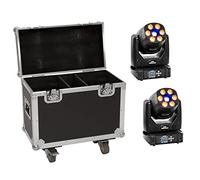 EUROLITE Set di 2 LED TMH-H90 + custodia con ruote