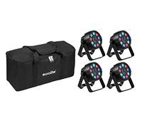 EUROLITE Set di 4 batterie Mini Party RGBW Spot MK2 + Soft-Bag