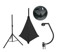 EUROLITE Set Mirror ball 30 cm, nero con stand and tripod cover black