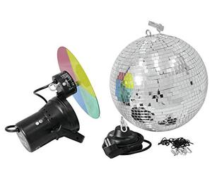 Eurolite - Set palla a specchio con faretto pinspot