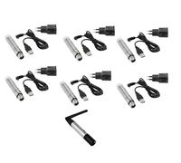 EUROLITE Set QuickDMX 1 trasmettitore + 6 ricevitori a batteria