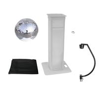 EUROLITE Set Sfera a Specchio 50 cm con Stage Stand Regolabile e Cover Nera - Il