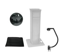 EUROLITE Set Sfera a Specchio Nera 30 cm con Supporto Stage Stand e Cover