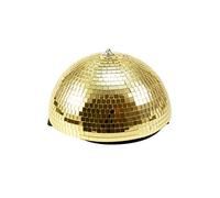 EUROLITE Sfera a specchio 30 cm, oro motorizzato